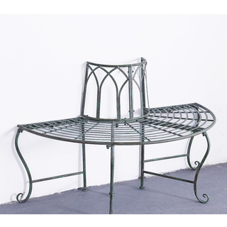 American Retro Iron Art Garden Semicircle Tree Flower Stand Balcony Garden Courtyard Terrace Flower Shop Jardiniere Vill