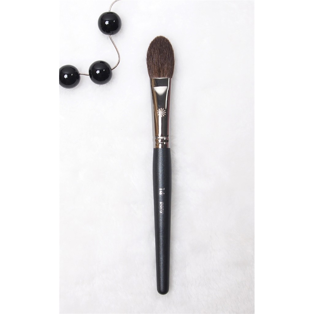 แปรงแต่งหน้ามืออาชีพ สําหรับปัดแก้ม #แปรงไฮไลท์ขนกระรอก เปลวไฟ 14 ชิ้น - รูปที่ 3