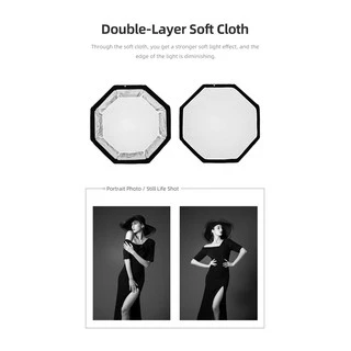 Triopo 55cm/65cm/90cm Portabe Bowens Mount Octagon Umbrella Softbox Outdoor Soft Box + Honeycomb Grid + 2m Light Stand for Studio Strobe