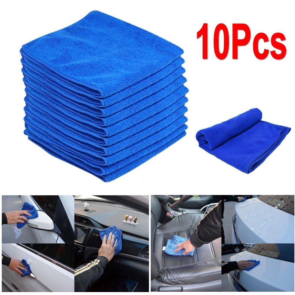 Microfibre Cleaning Auto Car Soft Cloths Wash Towel Duster ผ้านุ่มอัตโนมัติรถ