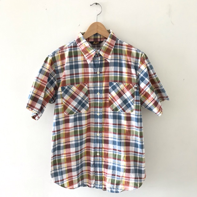 A Bathing Ape Check Shirt Made in Japan