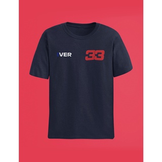 เสื้อยืดสีขาวเสื้อยืด พิมพ์ลาย Formula 1 "Verstappen 33" Redbull สําหรับผู้ชาย และผู้หญิง 2021S-4XL