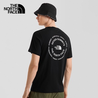 Thenorthface เสื้อยืดแขนสั้น ผ้าฝ้าย พิมพ์ลาย ระบายอากาศ สวมใส่สบาย ใช้งานกลางแจ้ง สําหรับผู้ชาย | 7qpgS-5XL