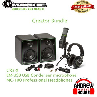 Mackie Creator Bundle ชุดบันทึกเสียงครบชุดพร้อมโปแกรมบันทึกเสียง