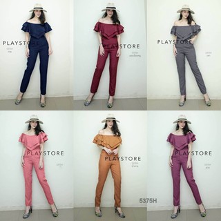 MF5375🍓
Jumpsuit ปาดไหล่แต่ง 3 เหลี่ยม ดีไซน์โดน มันต้องมี แพทเทินเก๋ เนื้อผ้าซาร่า ช่วงกางเกงทรงเดฟสวยเป๊ะ