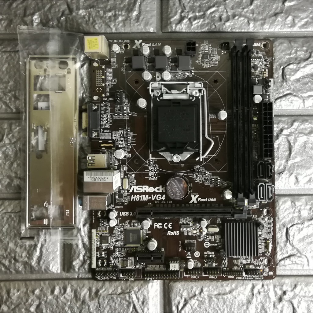 ⚡️เมนบอร์ด ASRock H81M-VG4 LGA1150 มีฝาหลัง ฟรี Speakerเมนบอร์ด