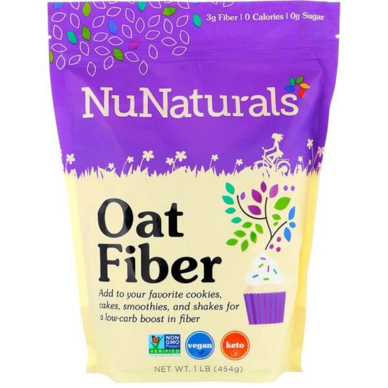 NuNaturals, Oat Fiber, 1 lb (454 g)