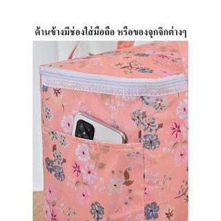 กระเป๋าเก็บอุณหภูมิร้อน-เย็น ขนาด 10L กระเป๋าปิคนิค กระเป๋าใส่ กล่องข้าว ขวดนม อาหาร ปิ่นโต เครื่องดื่มต่างๆ