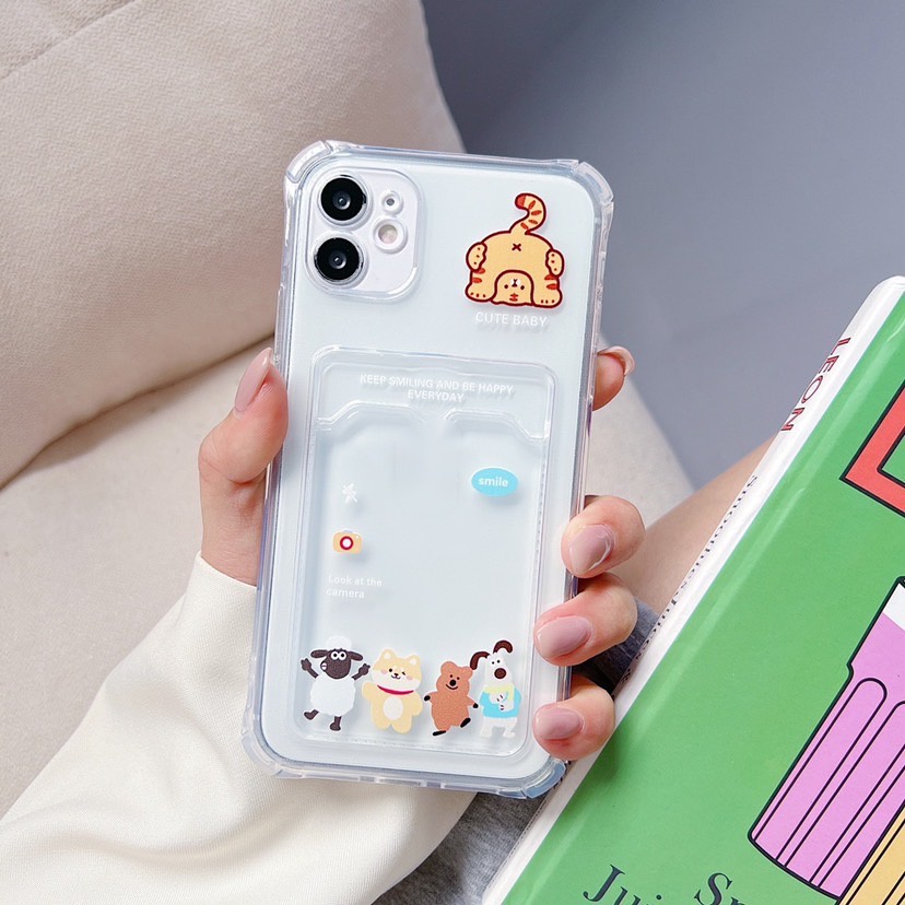 เคสโทรศัพท์ เคสใส่บัตร สำหรับรุ่น13 13PRO 13PROMAX 12 Pro Max 11 8plus 7plus 6 6s Plus7 8 XR X XS Max SE 11Pro Max#112 #7