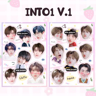 ( สั่งขั้นต่ำ 5 แผ่น ) สติ๊กเกอร์ INTO1 V.1 ไม่ไดคัท กันน้ำ Chuang 2021