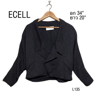 เสื้อโค้ท ตัวสั้น ECELL size S  อก 34 ยาว 20 นิ้ว #L135