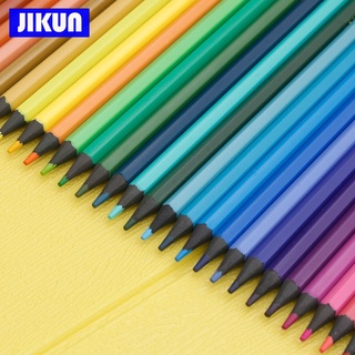 Erasable Color Pencils - JIKUN 12/18/24/36/48 Colours Set Drawing Student Painting Pencil Supplies