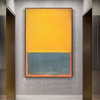 Mark Rothko โปสเตอร์ภาพวาดผ้าใบ ไม่มีกรอบรูป สําหรับตกแต่งบ้าน ห้องนั่งเล่น