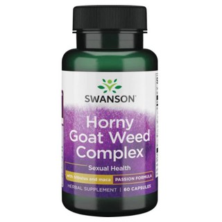 Swanson Passion Horny Goat Weed Complex with Tribulus and Maca [ 60 Capsules ]with Mucuna, puritans Pride Maca Tribulus