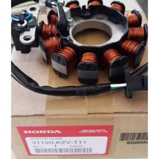 HONDAชุดขดลวดแท้ดรีม110ไอ(super cub)รุ่นสตาร์ทมือ 1ชิ้น*31120-KZV-T11