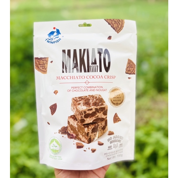 Makiato Macchiato Cocoa Crisp นูแก็ตบิสกิตกรอบ โกโก้มัคคิอาโต Twinfish