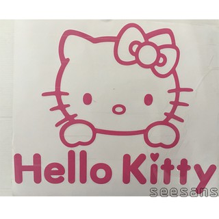 สติกเกอร์ คิตตี้ ติดกระจกหลังรถยนต์ ขนาดสินค้า ประมาณ 23x30 cm. #HELLO KITTY