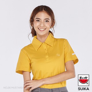 แตงโม (SUIKA) - เสื้อแตงโมคอปกไมโครไฟเบอร์ สี 26 MUSTARD (หญิง)