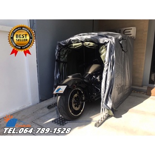 เต็นท์จอดรถพับเก็บได้ โรงจอดรถ CARSBRELLA รุ่น DOUBLE SCOOT สำหรับจอดรถมอเตอร์ไซค์ขนาดเล็ก-กลาง