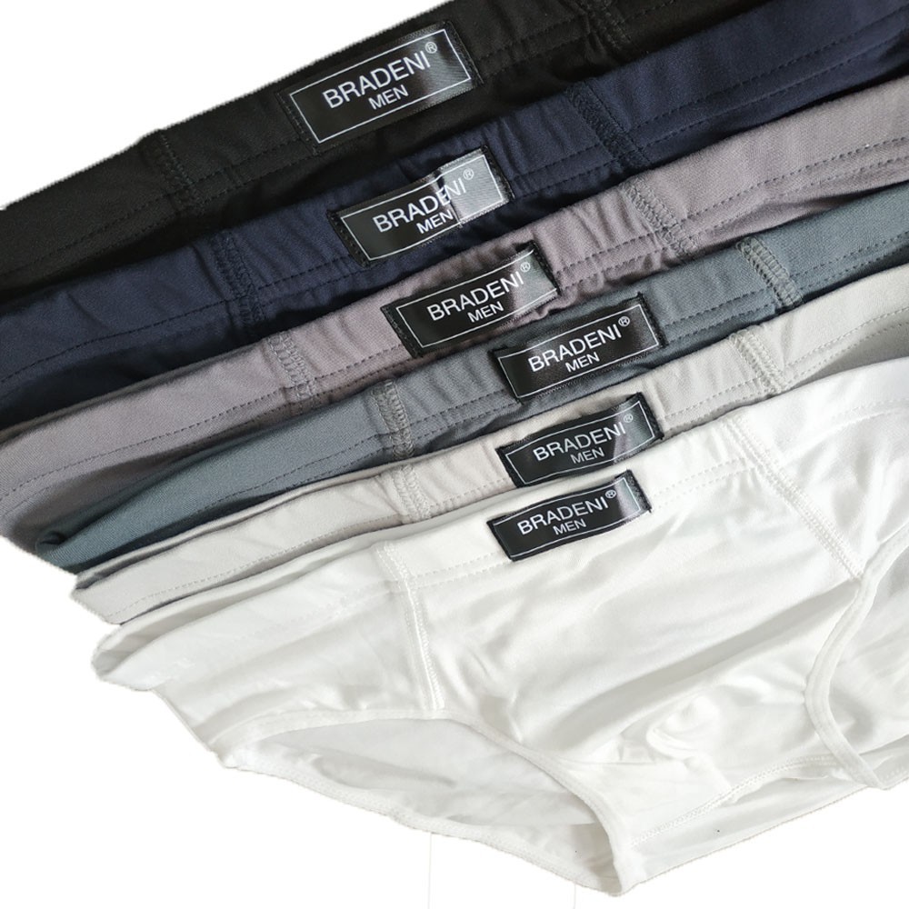 ตัวละ 28 บาทเท่านั้น!!! เซต 6 ตัว 6 สี กางเกงในชาย กางเกงในผู้ชาย ผ้านิ่ม ขอบย่น #8812 - รูปที่ 2