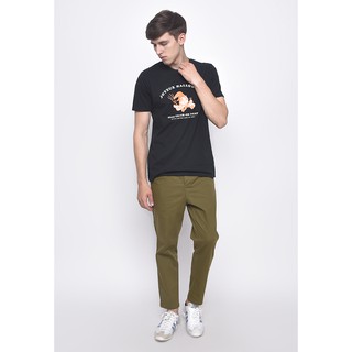 Skelly เสื้อยืดผู้ชายแขนสั้นสีดำ JOYOEUX HALLOWEEN TEE JETBLACK