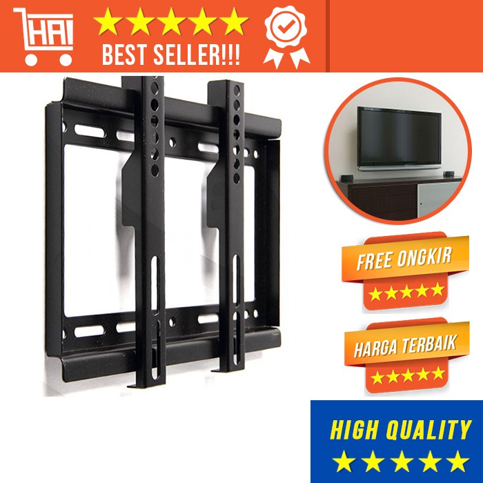 คุณภาพสูง TV BRACKET WALL BRACKET TELEVISION SUPPORT MONITOR HOLDER PITCH WALL 14 - 42 INCH SET