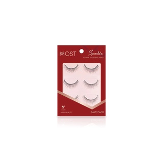 MOST SPARKLE 6D MINK FALSE EYELASHES 3 คู่