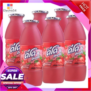 ดีโด้ น้ำสตรอเบอร์รี่ ขนาด 150 มล. แพ็ค 6 ขวดน้ำผักและน้ำผลไม้Deedo 10% Strawberry Juice 150 ml x 6