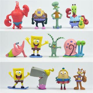 ฟิกเกอร์ Spongebob ของเล่นของสะสมสําหรับเด็ก