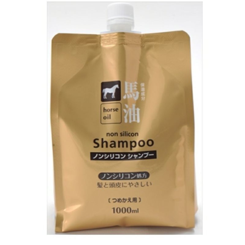 horse oil non silicone shampoo (mild for hair and scalp) 1000ml.