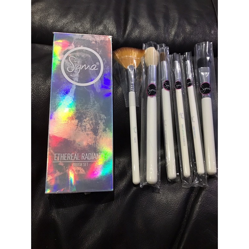SIGMA Beauty Ethereal Radience Brush Set เซ็ตแปรงแต่งหน้า 6 ชิ้นของแท้จาก SIGMA ด้ามสีขาวสวยหรู