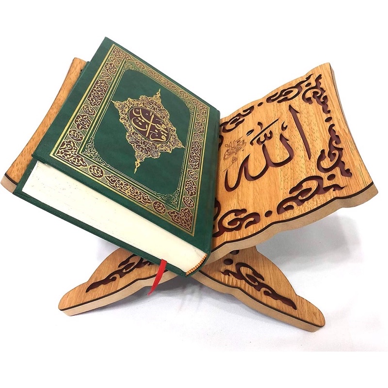 ที่วางอัลกูรอ่านสวยงานไม้สลักสวยงาม งานละเอียด แข็งแรง