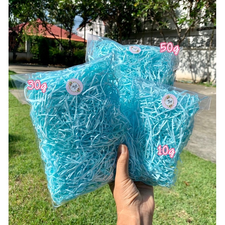 กระดาษฝอยกันกระแทกกระดาษฝอยใส่กล่องของขวัญ วัสดุตกแต่งDIY กระดาษฝอยคุณภาพดี สีสวยราคาถูก เส้นเล็กนุ่มฟู ขนาด1.5-2มม - รูปที่ 3