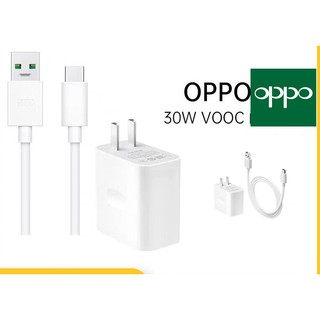 ชุดชาร์จแท้ OPPO REALME 30W  VOOC  Type C สำหรับมือถือเช่น รุ่น A91 RENO 6 RENO 5 RENO 4 A31/2020 A33/2020 RENO4 5G/RENO