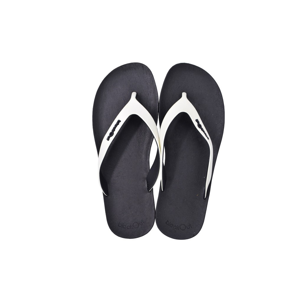 BlackOut Flipper รองเท้าแตะ แตะหนีบ รองเท้ายางกันลื่น พื้นดำ(inbox เลือกสีหูได้) - รูปที่ 2