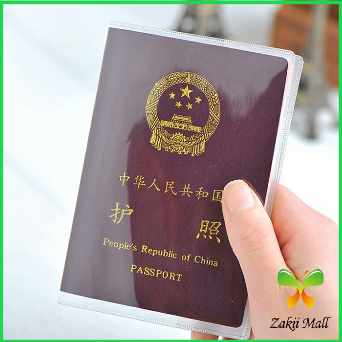 Zakii Mall แผ่น PVC ปกหนังสือเดินทาง ปกพาสสปอร์ต ซองใส่พาสสปอร์ต card cover