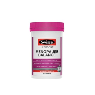 Swisse Ultiboost Menopause Balance 60 Tablets อาการวัยทอง ไม่สบายตัว หมดประจำเดือน ปวดกระดูก หลับยาก