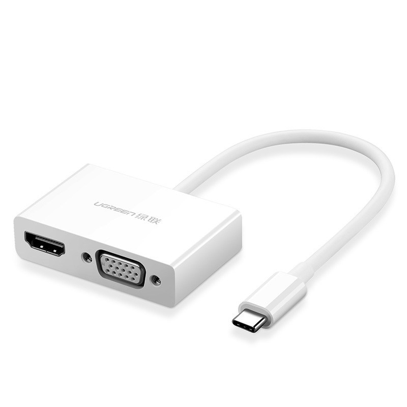 ◄UGREEN USB C to HDMI+VGA Connector ตัวแปลงสัญญาณภาพ USB TYPE C เป็น HDMI และ VGA รุ่น 30843 ใช้กับ Apple iPad Pro 201 #5