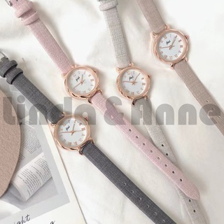 Jam Tangan Harajuku Wanita Kecil Analog Quartz Romawi Fashion Wanita