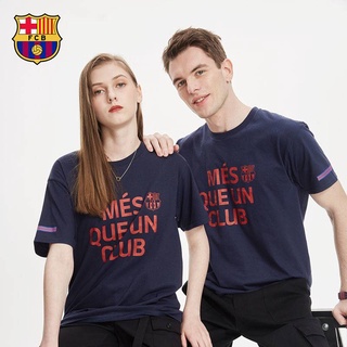 Ftb Barcelona F.C. เสื้อยืดคอกลม แขนสั้น ลําลอง พลัสไซซ์ สําหรับคู่รัก ทุกเพศ