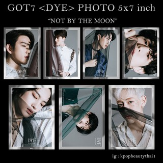 (โล๊ะสตอคค่า) got7 รูป 5x7 นิ้ว dye not by the moon kpop (ผ้า)