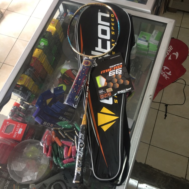 ไม้แบดมินตัน Carlton Powerflo 813 GLO ดั้งเดิม/แบดมินตัน
