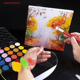 (หัวใจที่อบอุ่น) 1 ชิ้นอะคริลิคใสศิลปินผสมสีจานน้ําจานสีถาดเม็ดสี