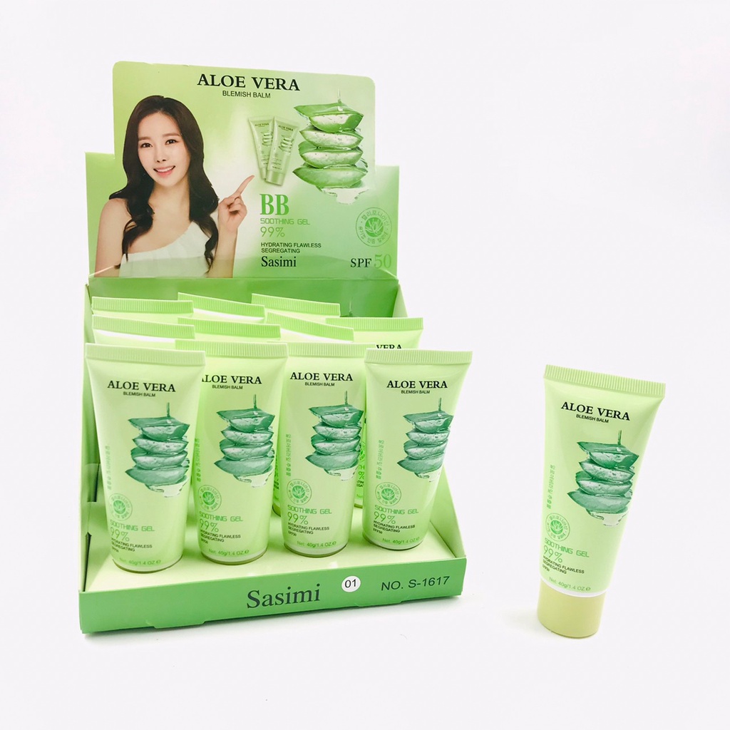 S-1617 Soothing gel 99% SPF50 รองพื้นกันแดด BBครีม รองพื้นกันน้ำ กันเหงื่อ รองพื้นคุมความมัน ปกปิดดี