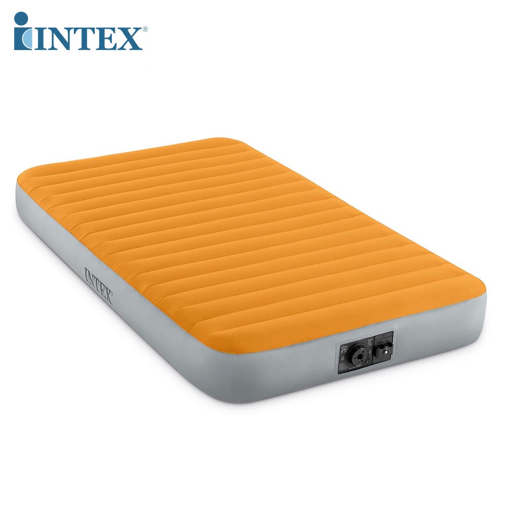 INTEX ที่นอน ที่นอนเป่าลม Super-Tough Airbed with Built-In Battery Pump รุ่น 64791