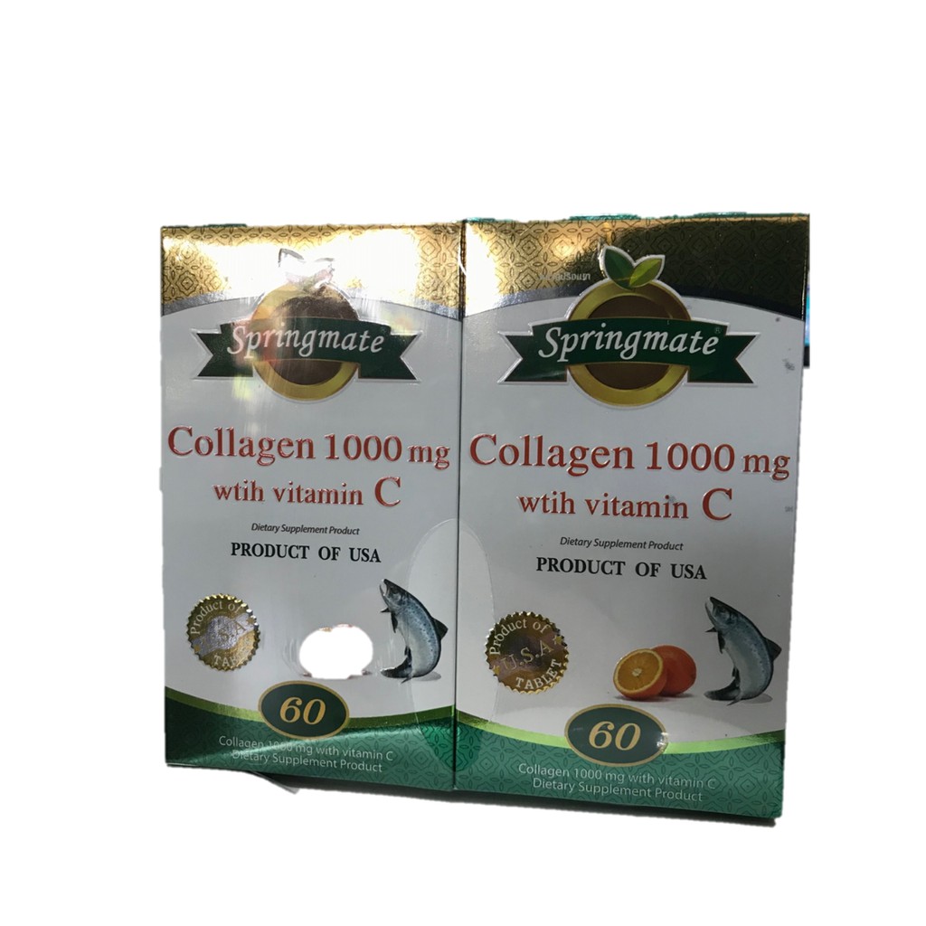 Maxwell_pharmacy-Springmate-Collagen Hydrolyzed VitaminC Ornithine แพ็คคู่
