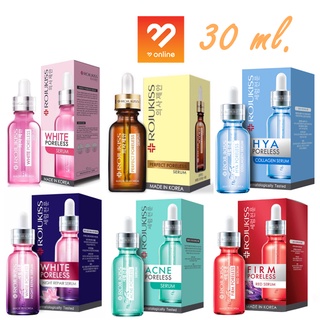 30ml. เซรั่ม(ขวด) Rojukiss White / Hya / Red / Acne / Perfect / Night Poreless Serum โรจูคิส บำรุงหน้า ไวท์ ไฮยา แอคเน่