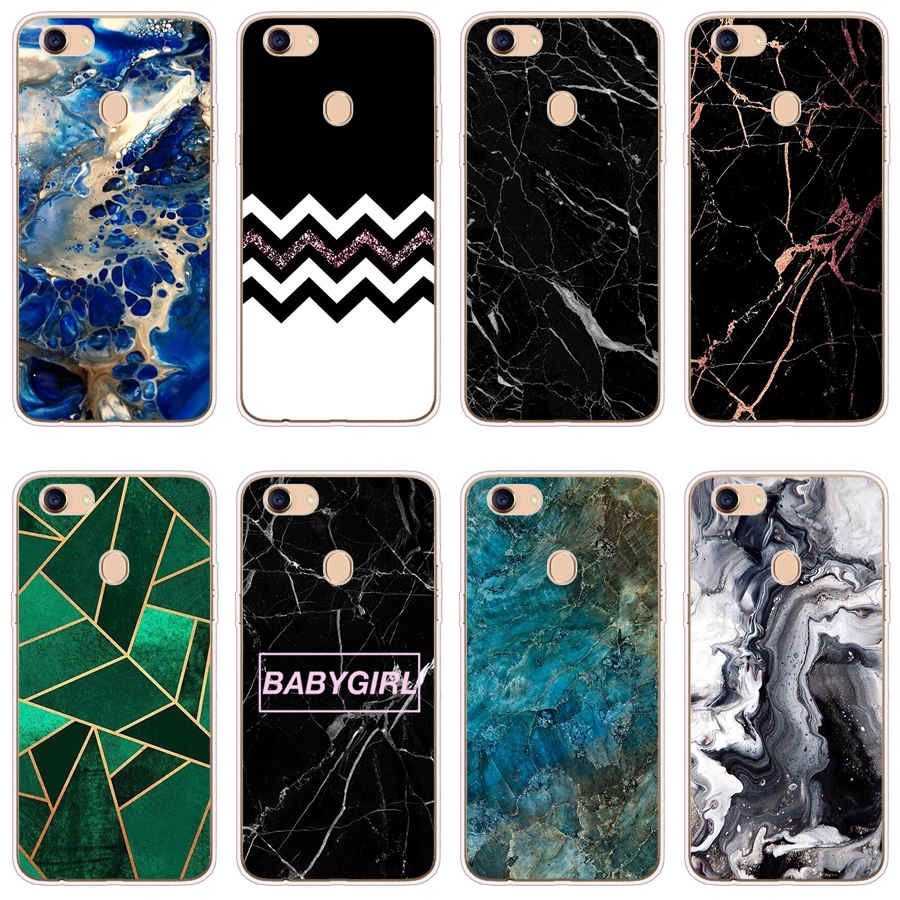 OPPO A39 A57 Reno 2 A12 A83 F5 F7 A73 Case TPU Soft Silicon Protecitve Shell Phone casing Cover  Marble