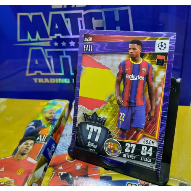 [Ansu Fati_Purple] การ์ดฟุตบอล Match Attax 101 ปี 2021