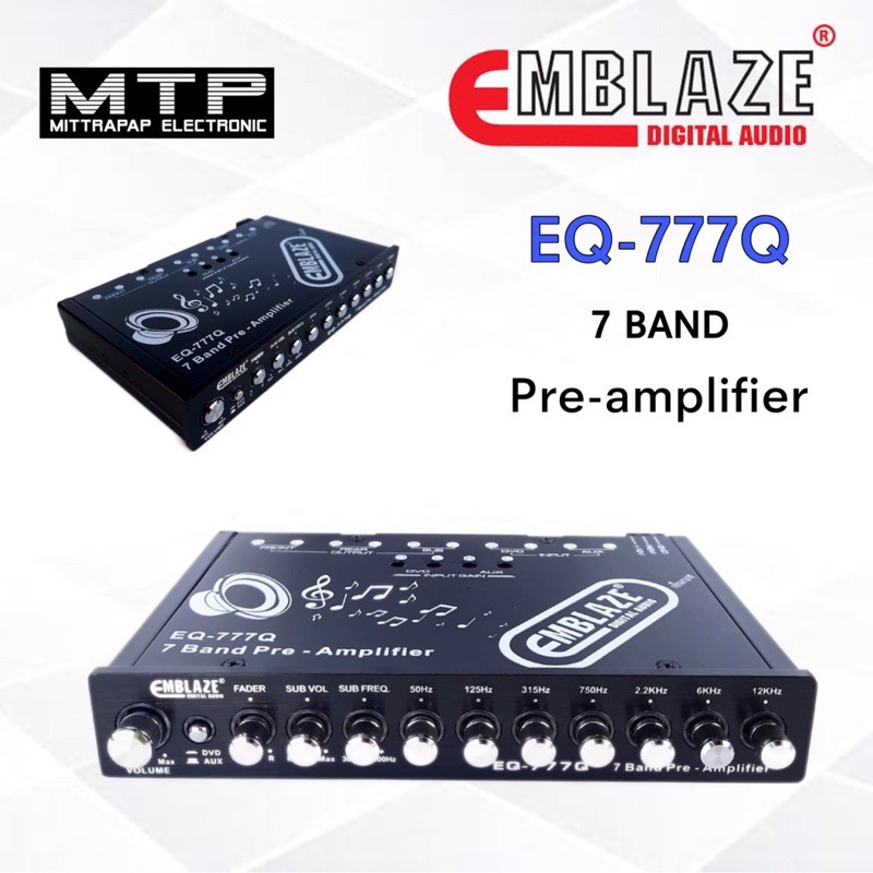 ปรีด์ 7 Band คุณภาพเสียงใส EMBLAZE"(เอ็มเบส) EQ-777Q